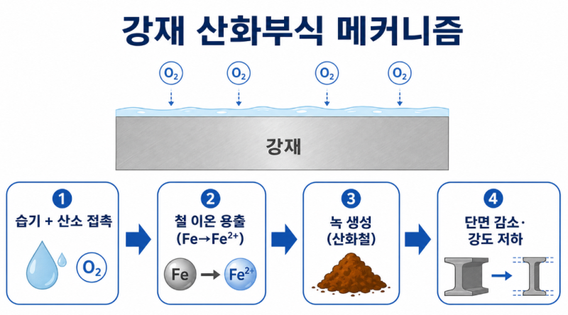 산화부식 개념도